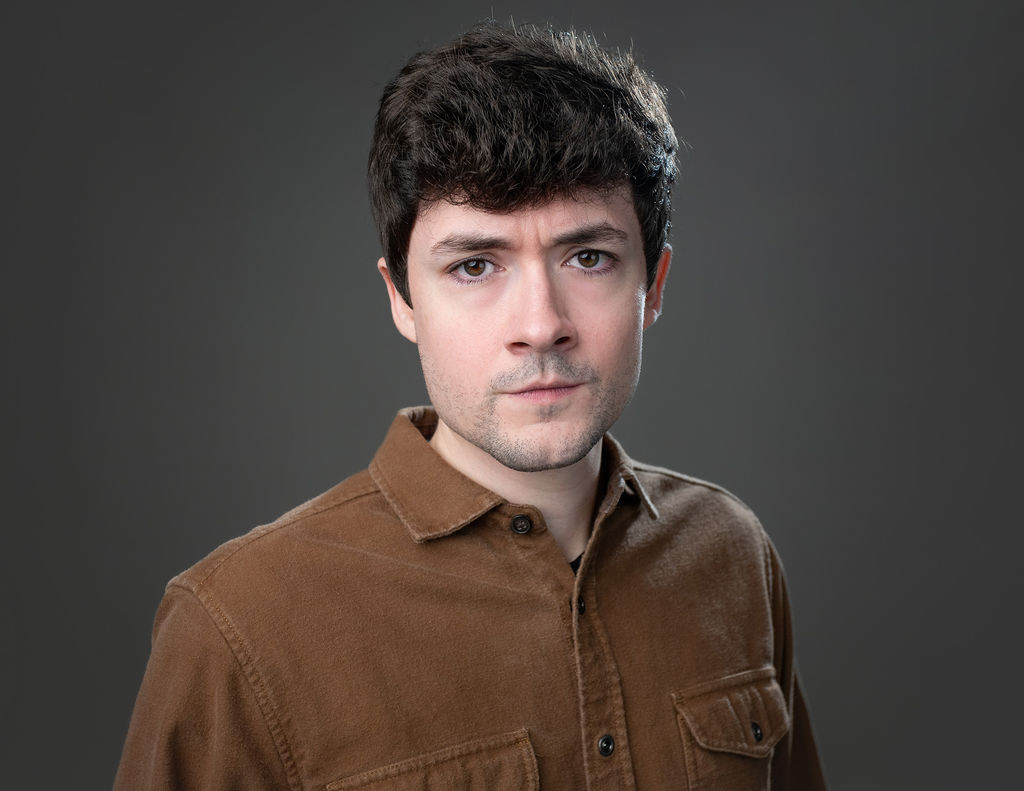 Jeffery, warm-toned portrait in corduroy